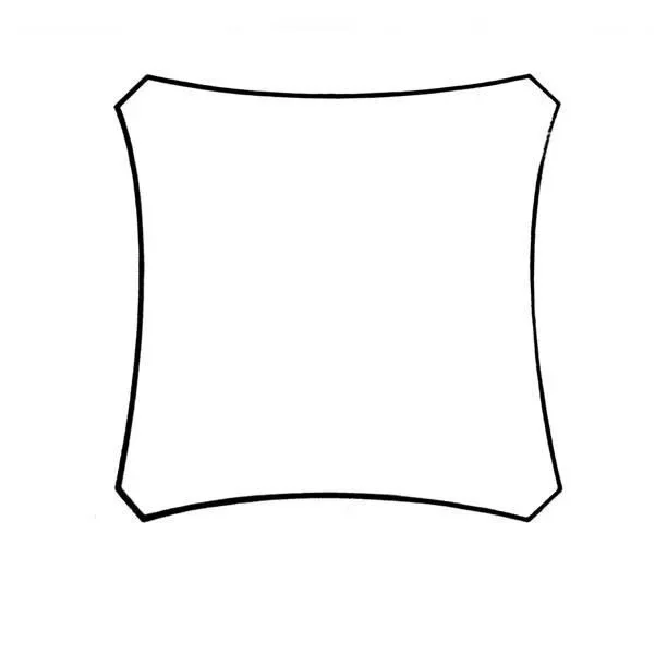 Garten Sunsail Square 3,6 X 3,6 m Farbe: Creme - 0