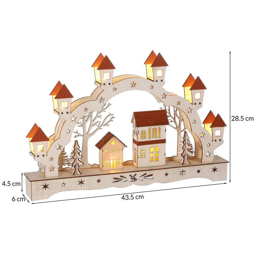 Weihnachtsschleife für Kerzen - Kerzenhalter - Landschaft - 2