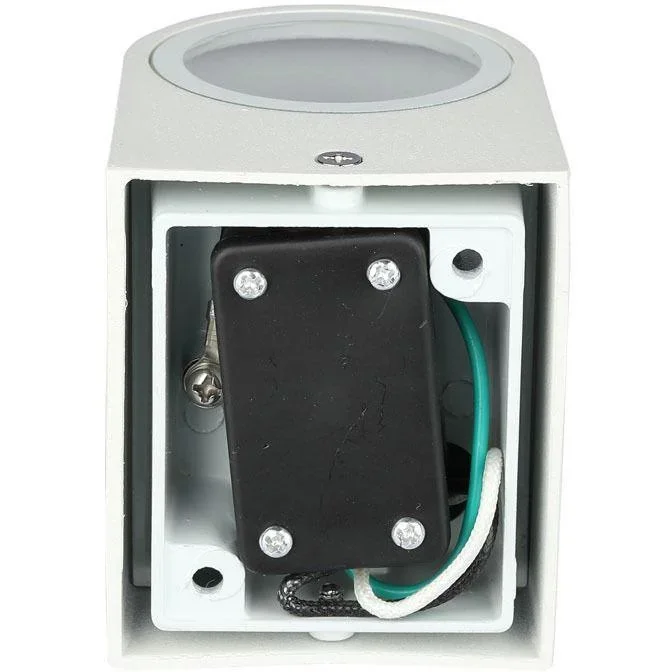 VT-7651RD Außenwandleuchte - GU10 - Weiß - Rund - IP44 - 8