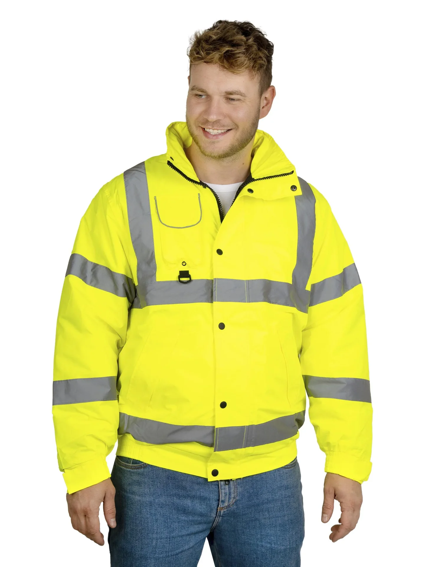 Warnschutzjacke, Farbe gelb, Gr.M - 1