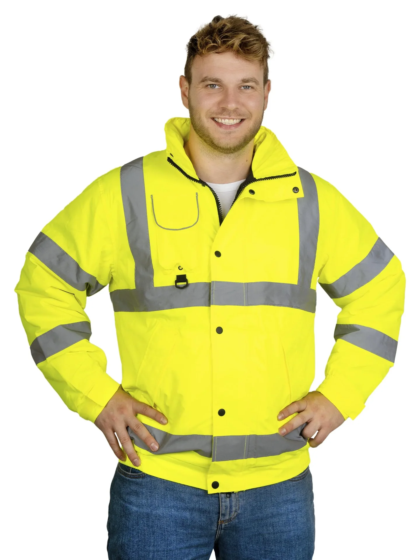 Warnschutzjacke, Farbe gelb, Gr.M - 8
