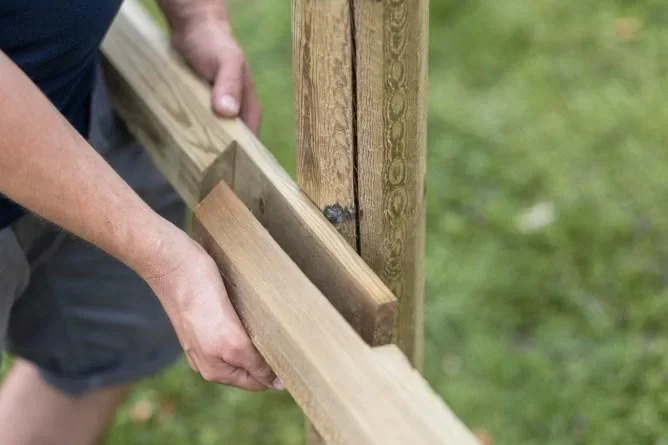 Querstange OCTO-WOOD 3500 x 100 mm für Paddock, 99 Stück - 3