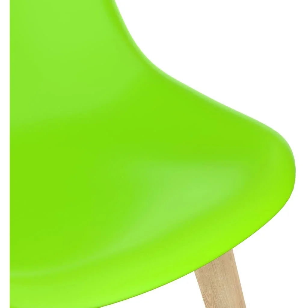 Esstischstühle 4tlg. Kunststoff grün - 0