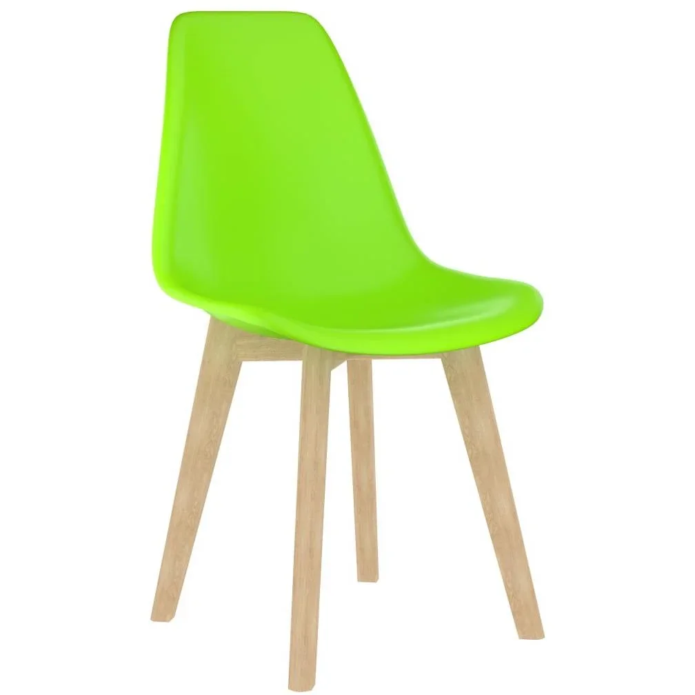 Esstischstühle 4tlg. Kunststoff grün - 3