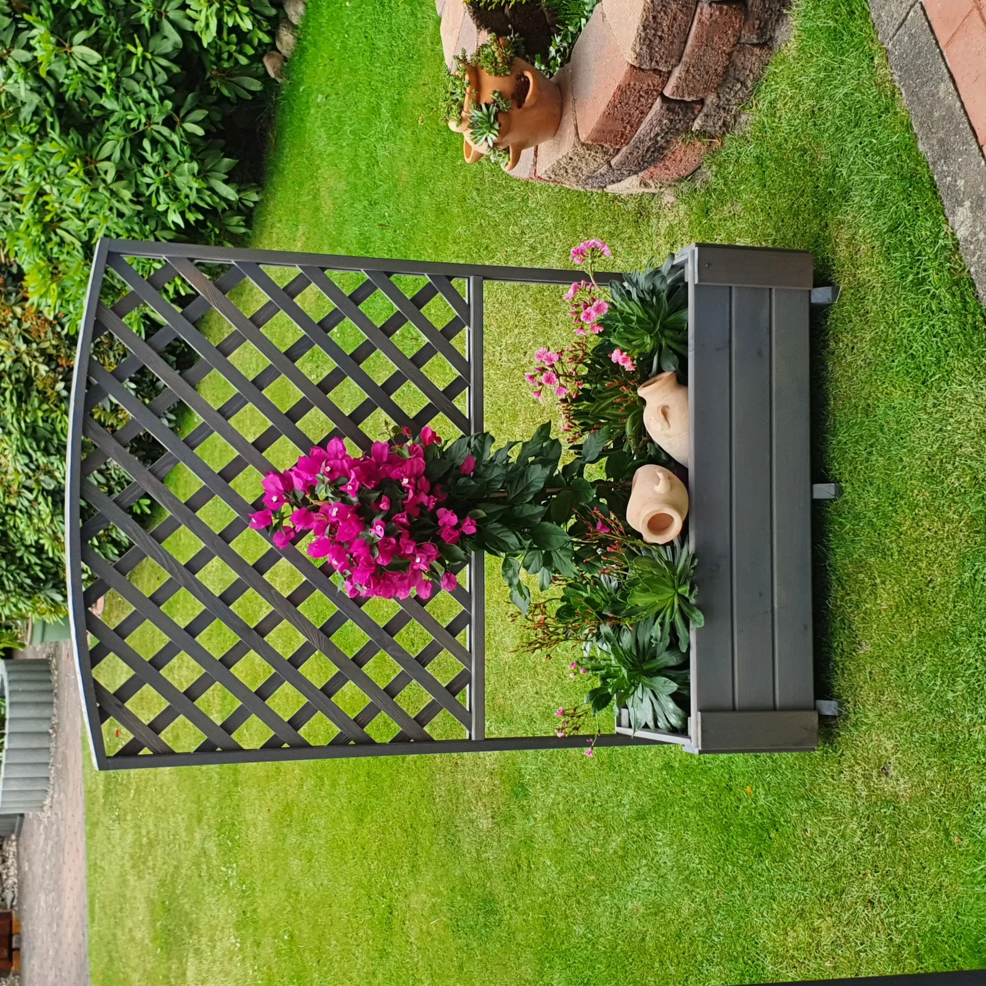 Rankkasten Flora, grau - 1