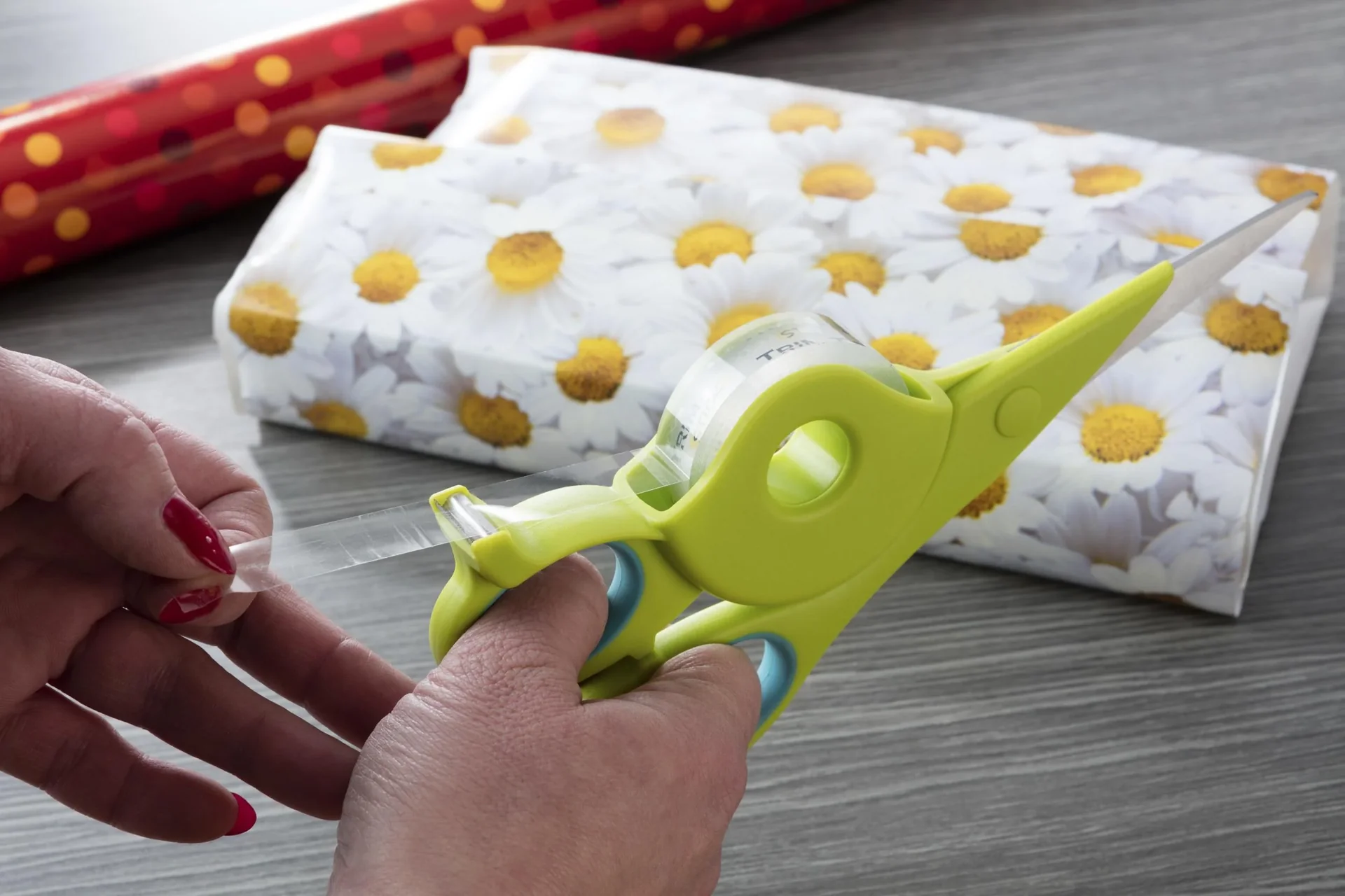 2in1 Schere mit Abroller - 0