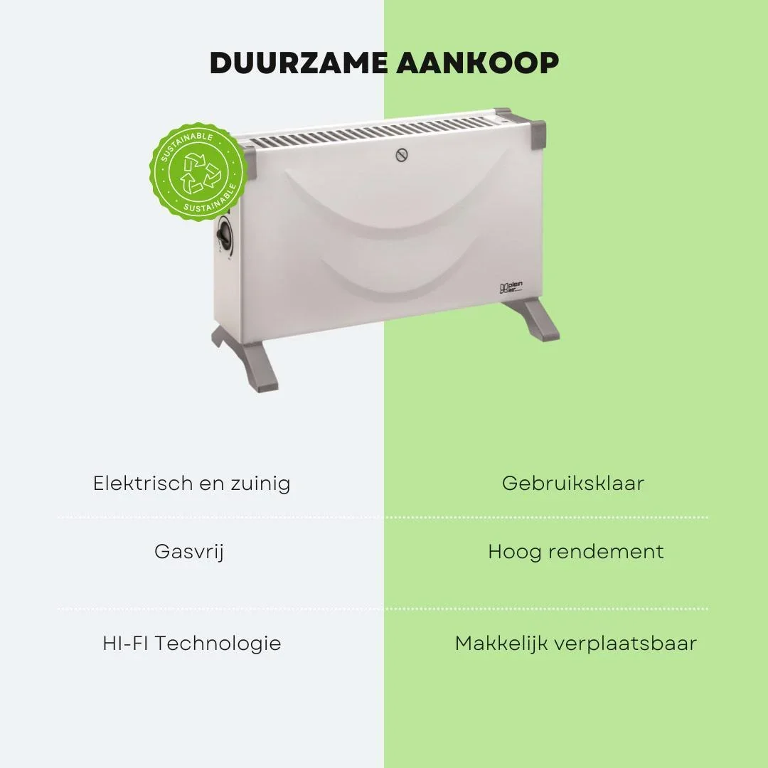 Heizung - TC-2000 - Konvektor mit einstellbarem 3-Positionen-Thermostat - 2000W - 5
