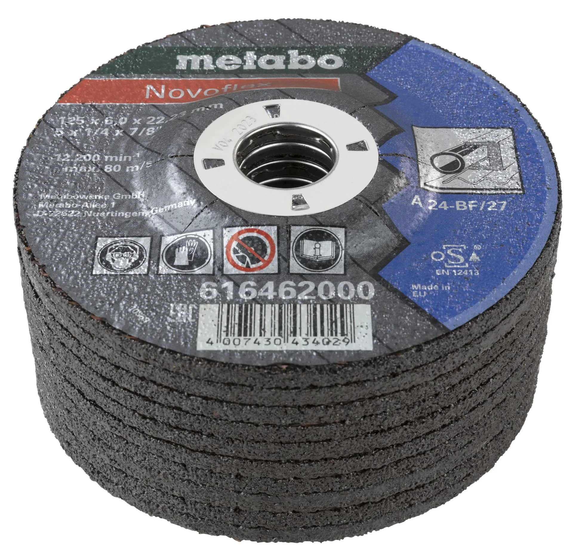 Schruppscheibe "Novoflex" 125 x 6,0 x 22,23 mm, 10 Stück - 0