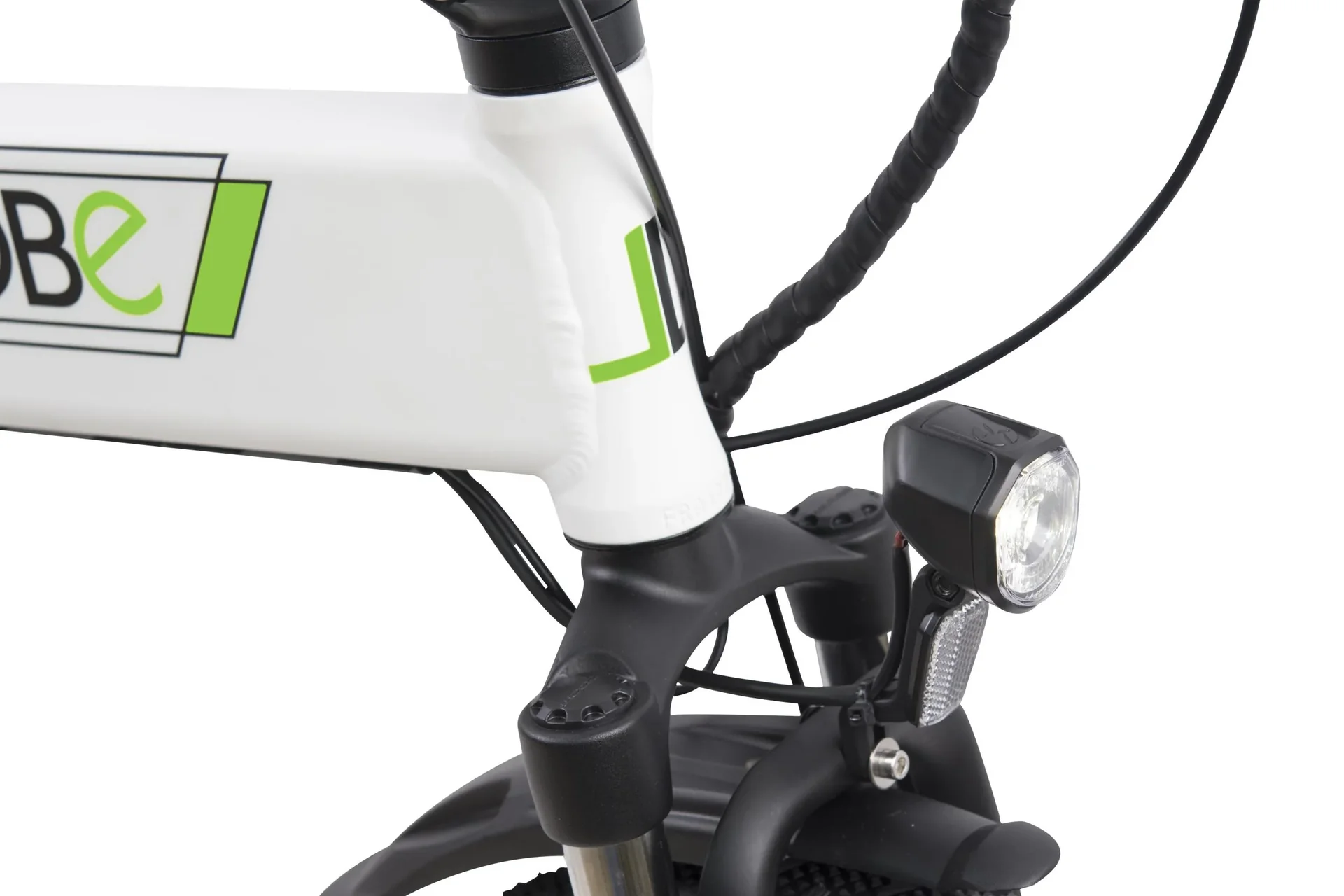 Alu E-Bike Faltrad 20 Zoll, Rahmenhöhe 37 cm, 7-Gang Kettenschaltung, weiß „City III“ - 5