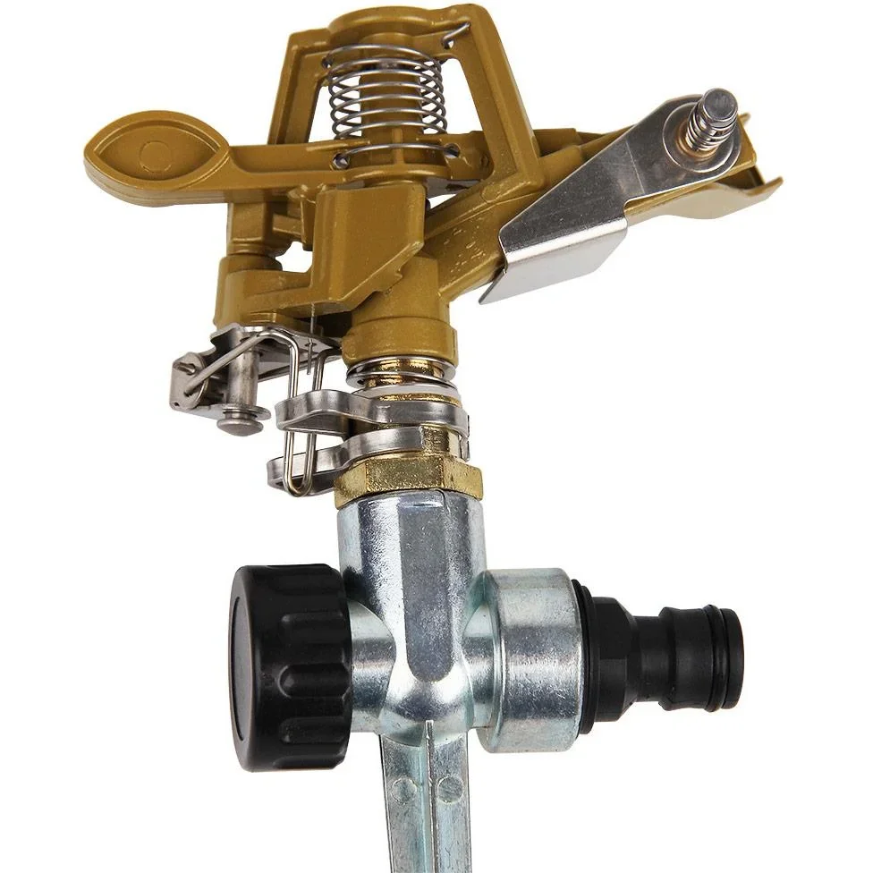 Schmutzwasser-Tauchpumpenset inkl 15 Meter Gartenschlauch, Gartensprenger mit Anschlüssen, Rasensprenger und Wasserhahn - 4