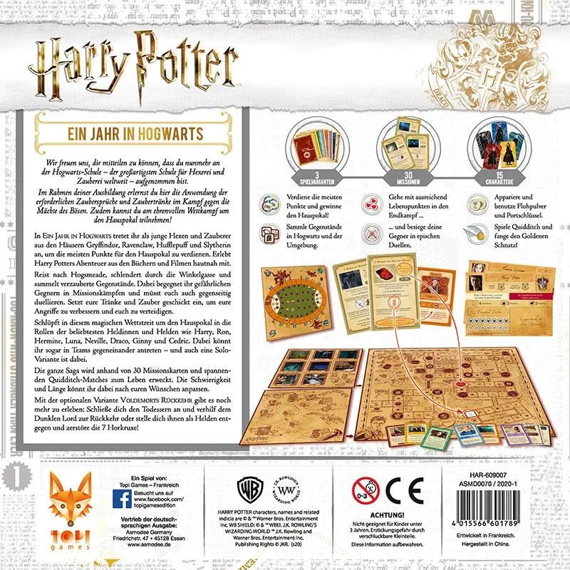 Gesellschaftsspiel Harry Potter"Ein Jahr in Hogwarts" - 0