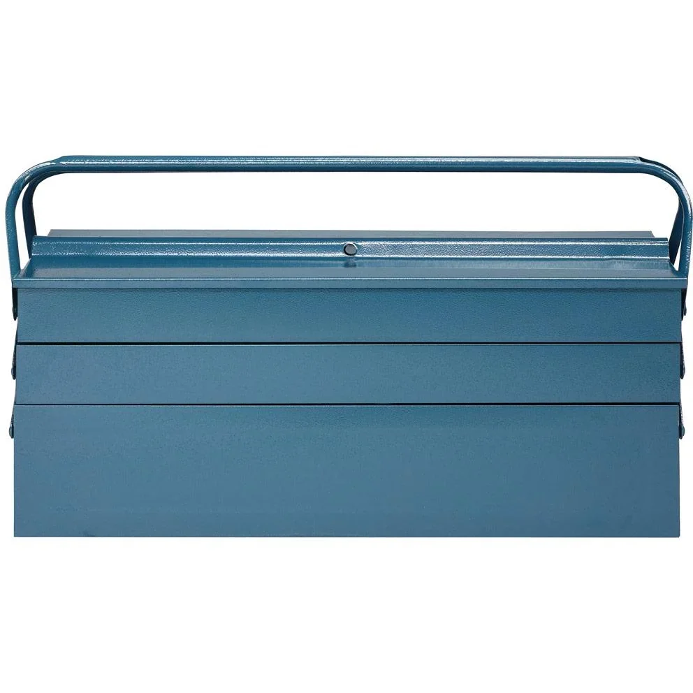 Stahl-Werkzeugkasten blau 53x20x20cm - 2