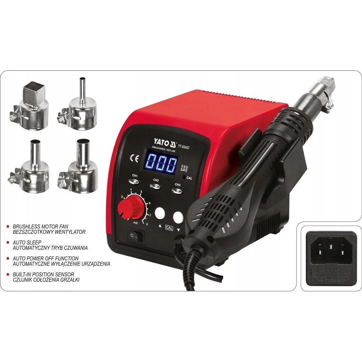 Lötstation mit LED-Anzeige - 750W - 100/500°C - 6