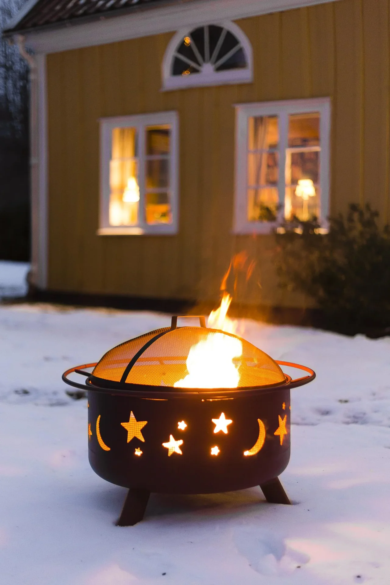 Feuerkorb "Stars & Moon", rund, 75 cm - 0