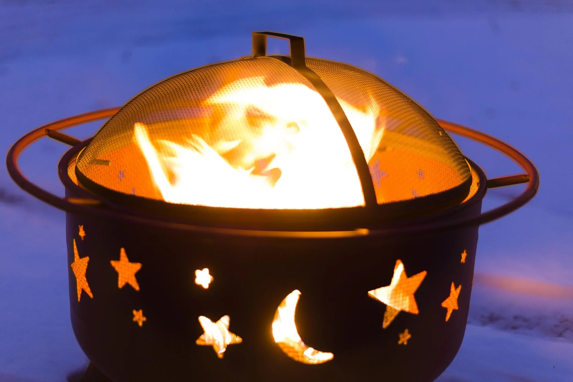 Feuerkorb "Stars & Moon", rund, 75 cm - 1