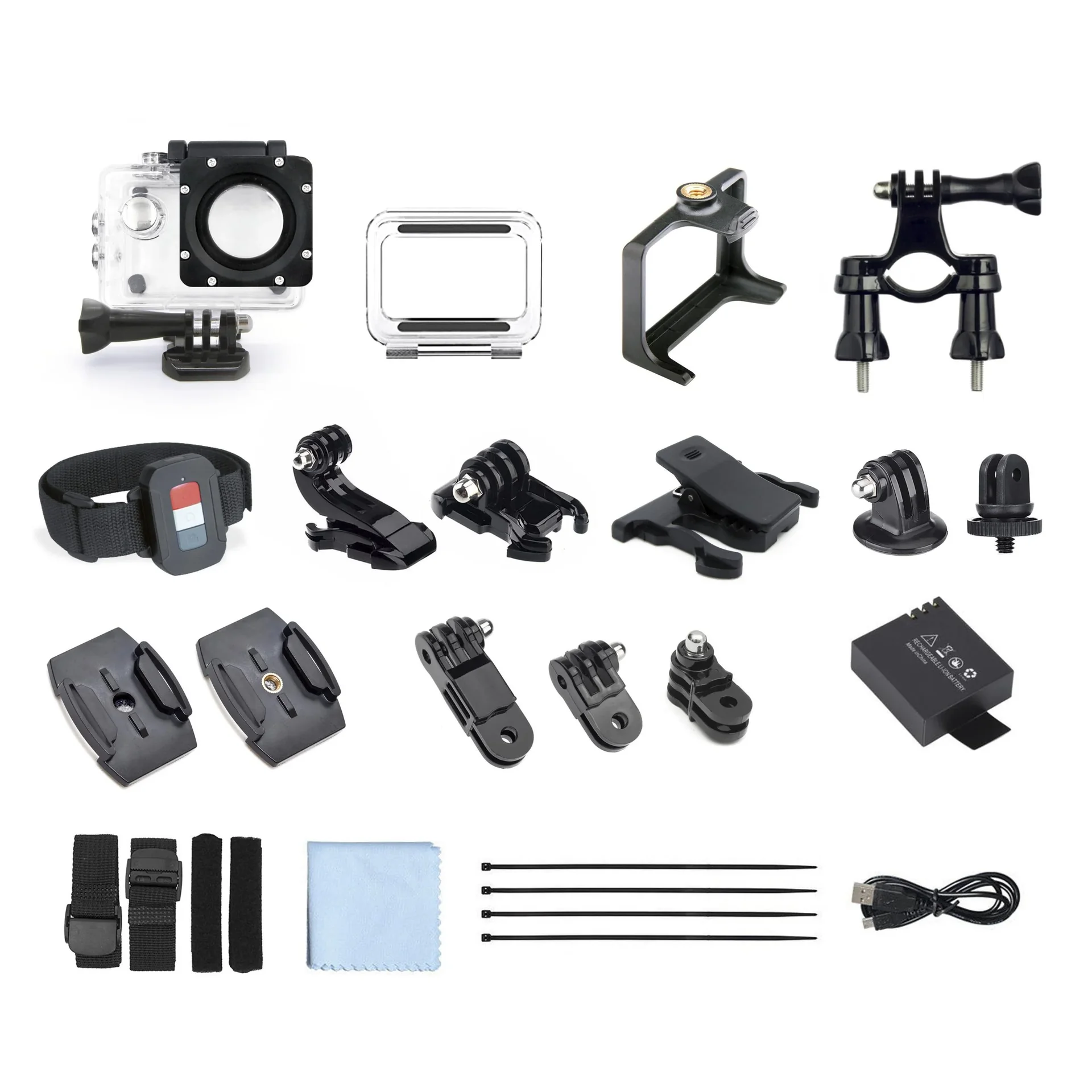 Actioncam Enduro Black, 170° Weitwinkel, Wasserfest bis 30m, 8MP Sensor - 6