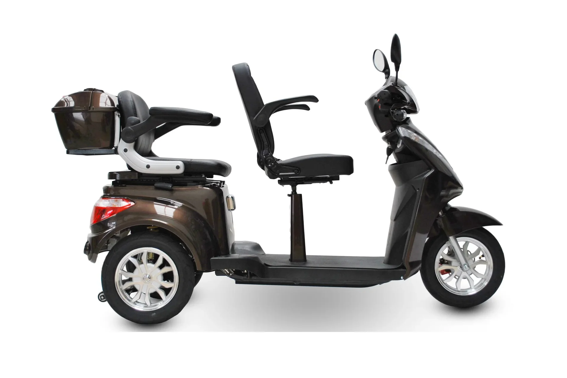 Elektromobil 503 Braun 2 Sitzer, 25 km/h mit 20 Ah Lithium Akku - 5