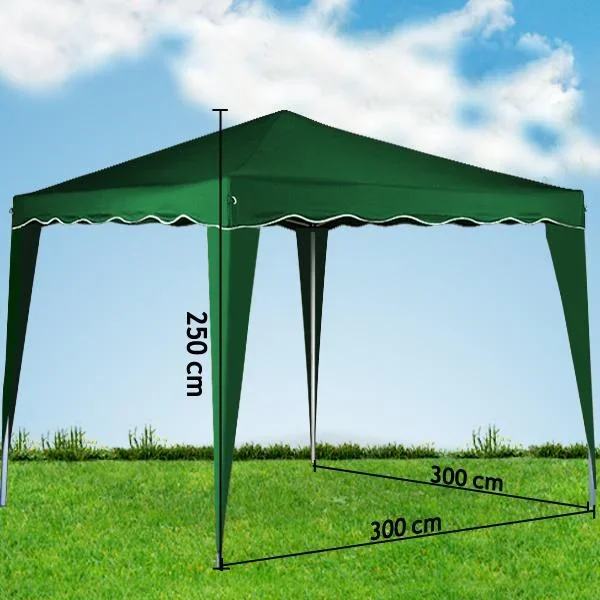 Faltpavillon. Partyzelt Capri - Popup grün 3x3m - 3