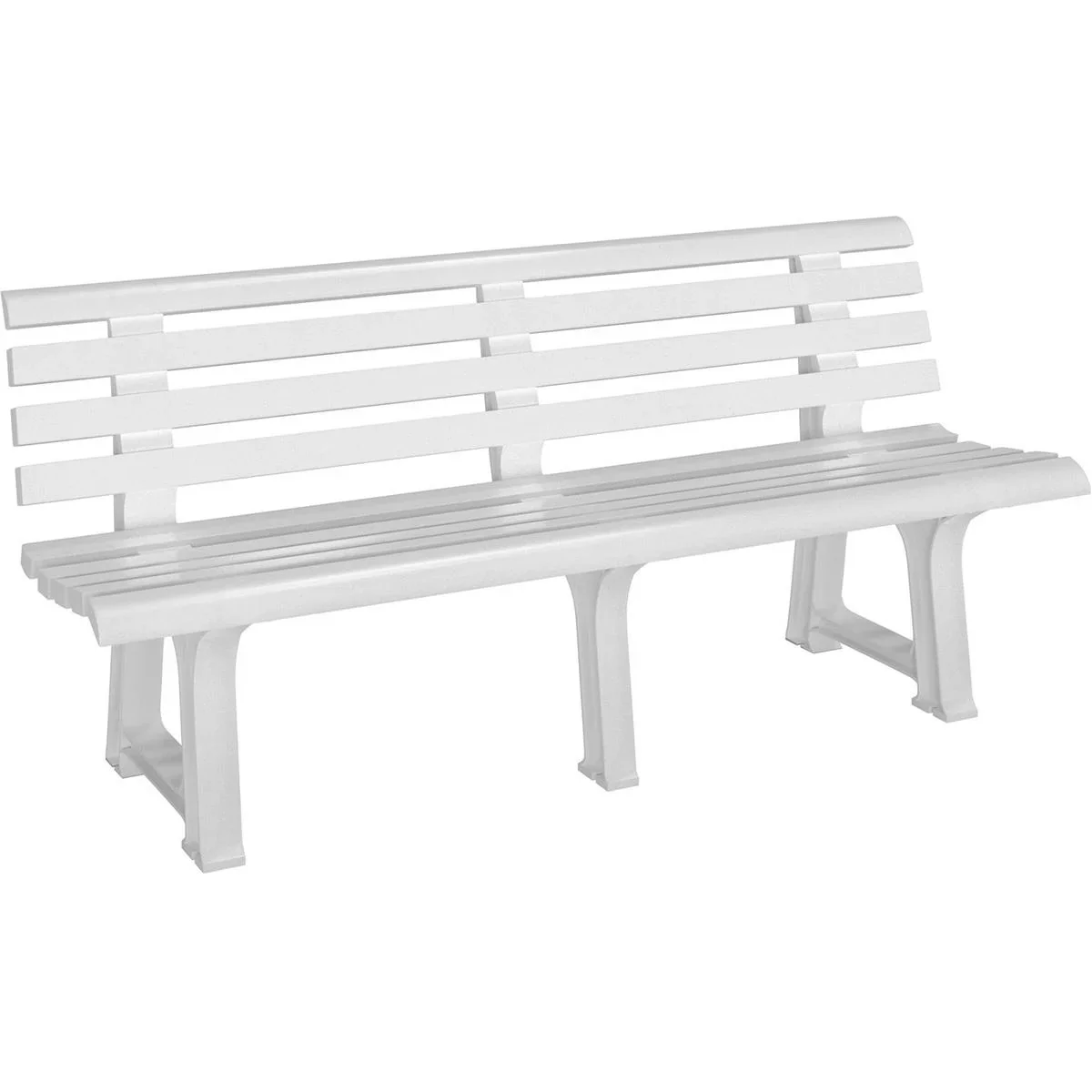 NL Gartenbank 145x49x74 cm - Weiß- 3 Personen - 0