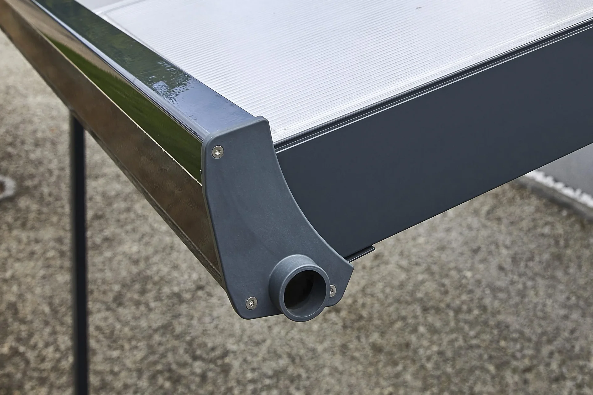 Terrassendach Bausatz, Farbe anthrazit, 4260 x 3060 mm - 7
