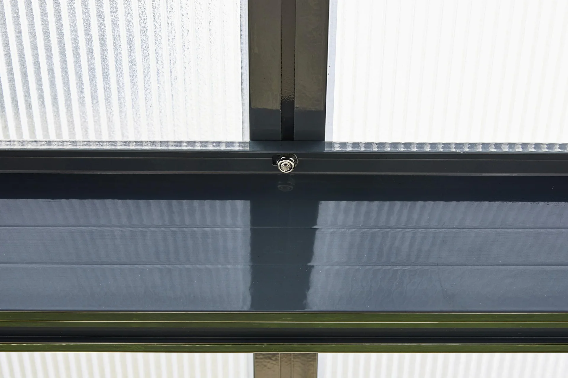 Terrassendach Bausatz, Farbe anthrazit, 4260 x 3060 mm - 9