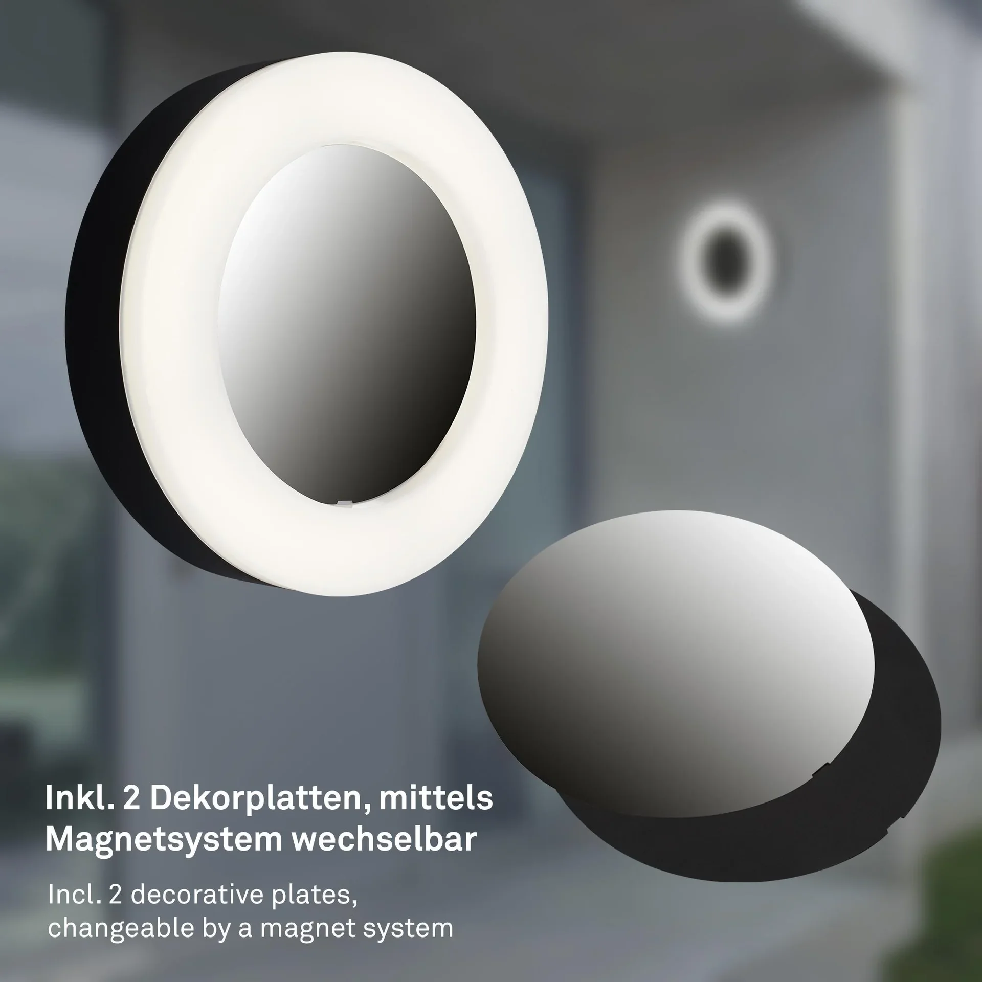 RIGA LED Außenwandleuchte, schwarz, IP44, 15 Watt, 1.550 lm, 4.000 K - 0