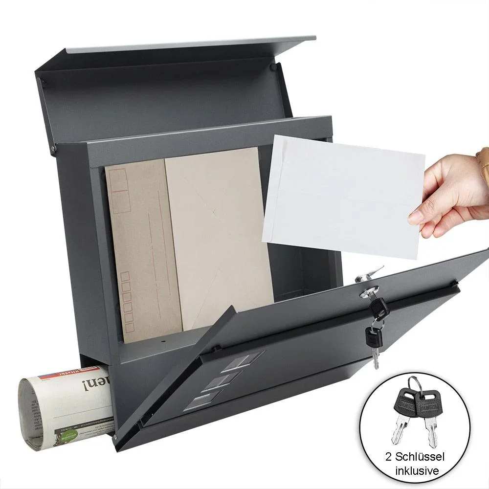 Designerbriefkasten mit Fenster in Ameise - 1