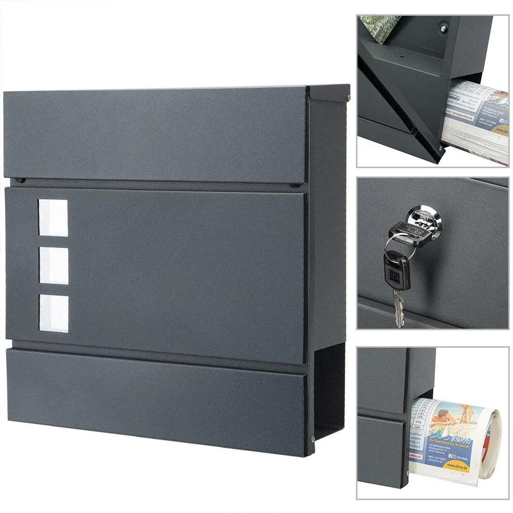 Designerbriefkasten mit Fenster in Ameise - 5