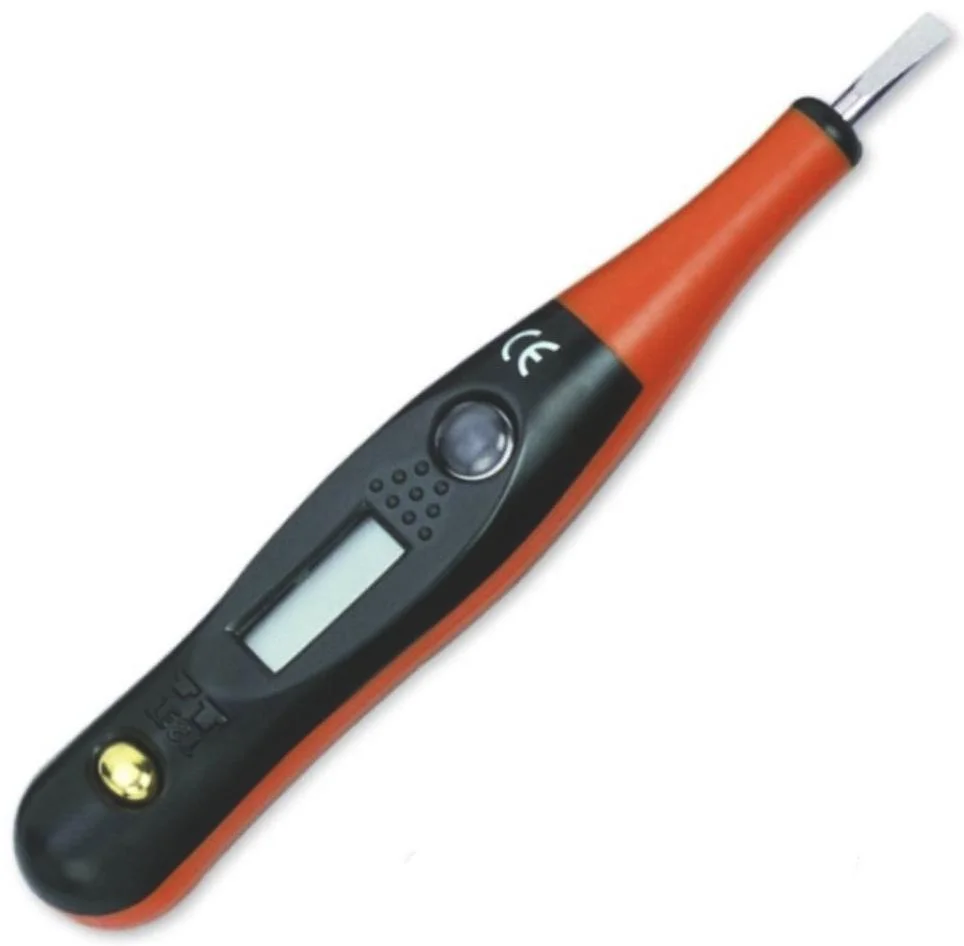 Spannungsprüfer, 1-polig mit LCD-Anzeige, 12-220 V AC/ 12-36 V DC - 1
