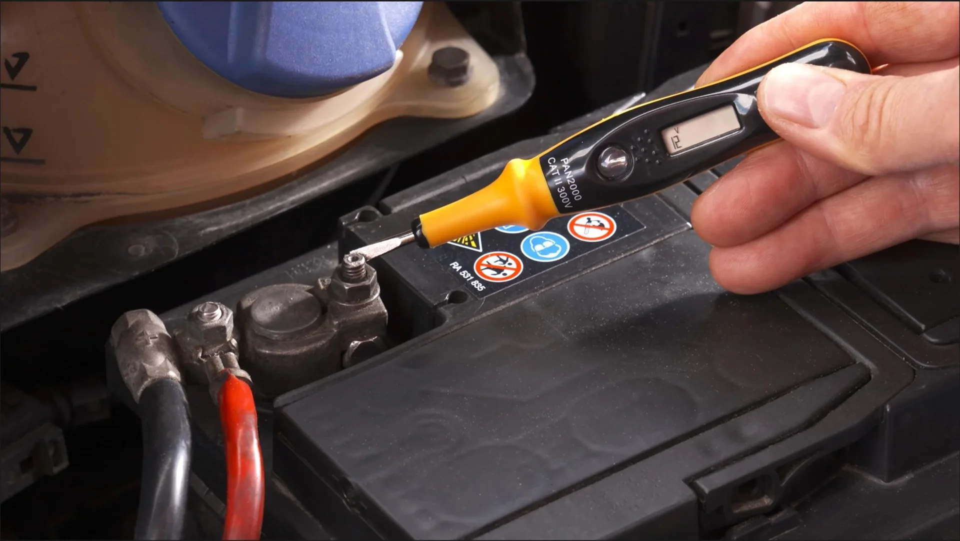 Spannungsprüfer, 1-polig mit LCD-Anzeige, 12-220 V AC/ 12-36 V DC - 4