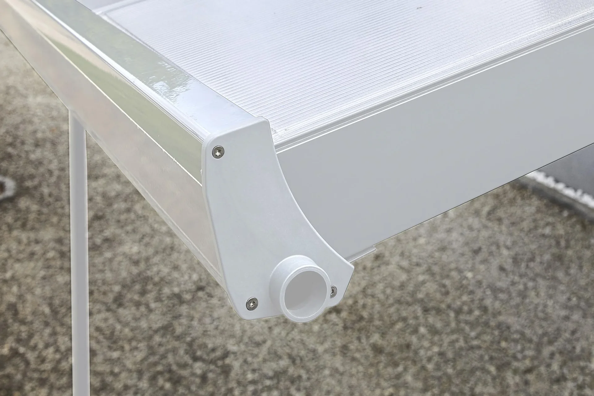 Terrassendach Bausatz, Farbe weiß, 3060 x 4060 mm - 2