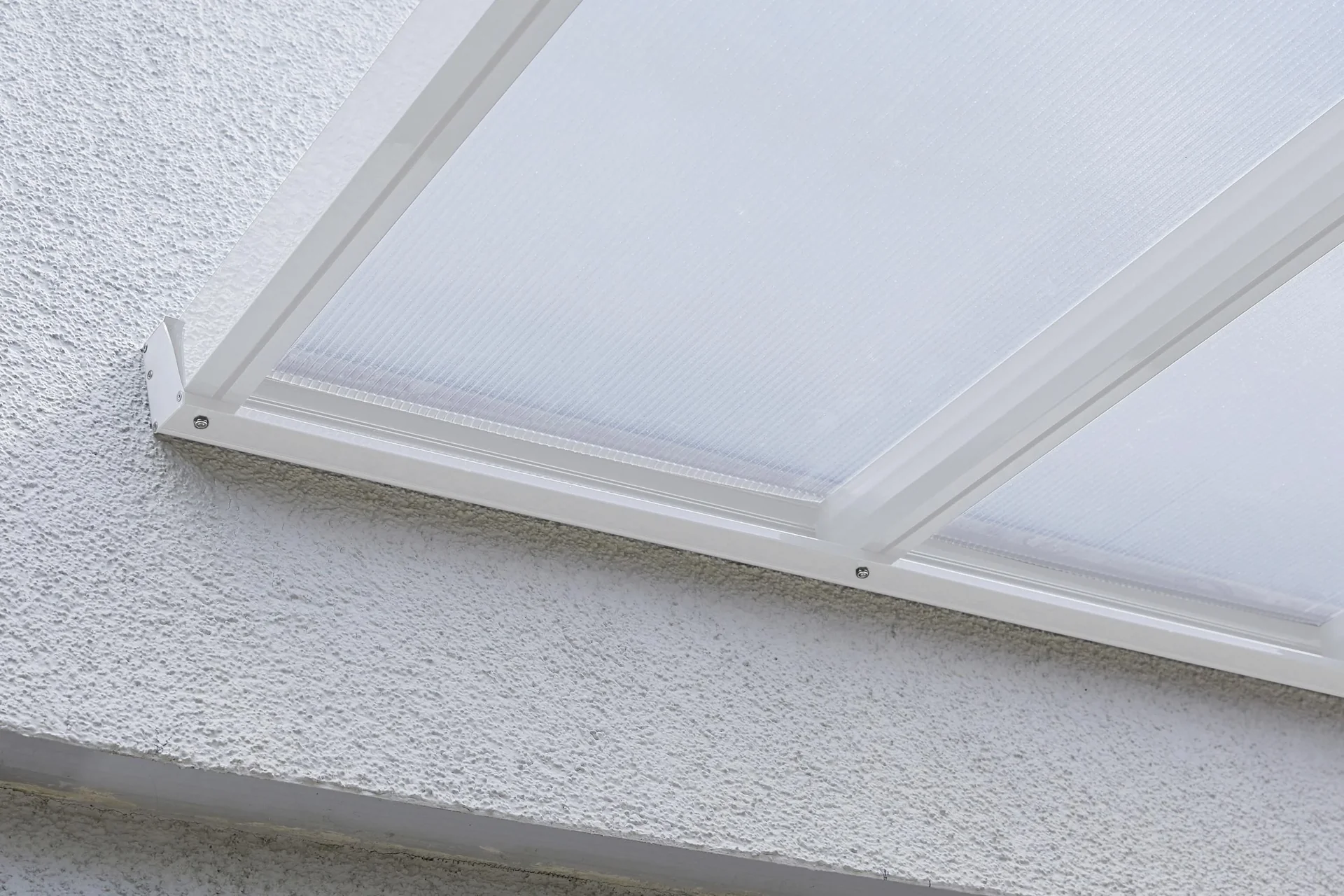 Terrassendach Bausatz, Farbe weiß, 3060 x 4060 mm - 8