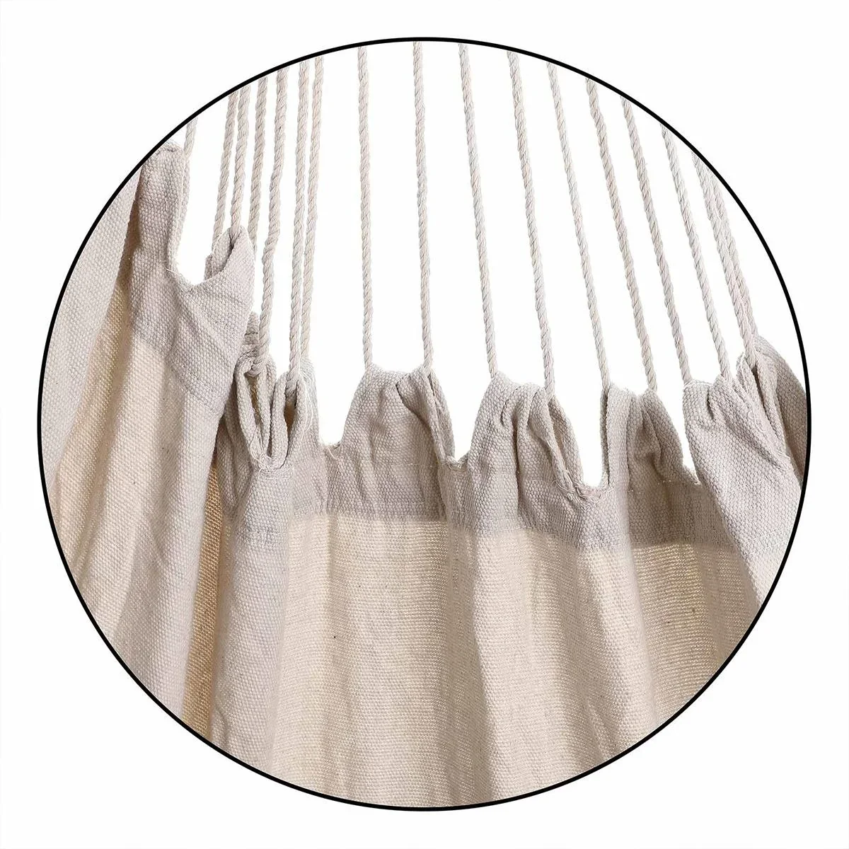 Hängesessel creme 185x130x155cm - 1