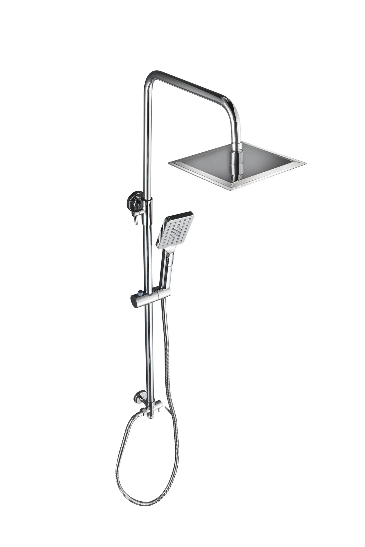 Duschsystem Bayala Square Duschsäule mit Regendusche 20x20 cm Duschgarnitur Dusch-Set - 0