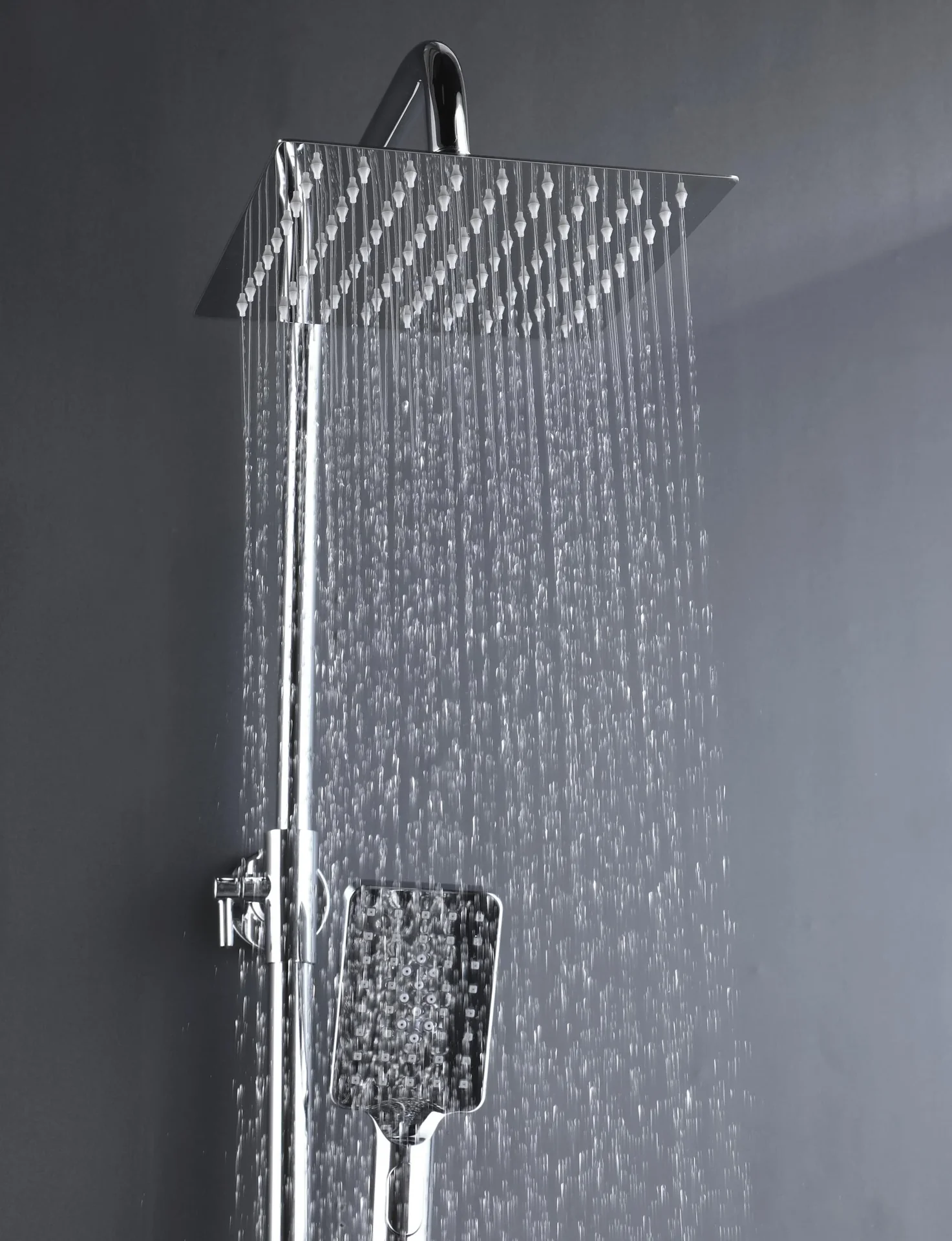 Duschsystem Bayala Square Duschsäule mit Regendusche 20x20 cm Duschgarnitur Dusch-Set - 6