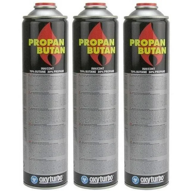 5-fache Universal-Gasflasche 600 ml Stück für Unkrautvernichter und Gasbrenner - 0