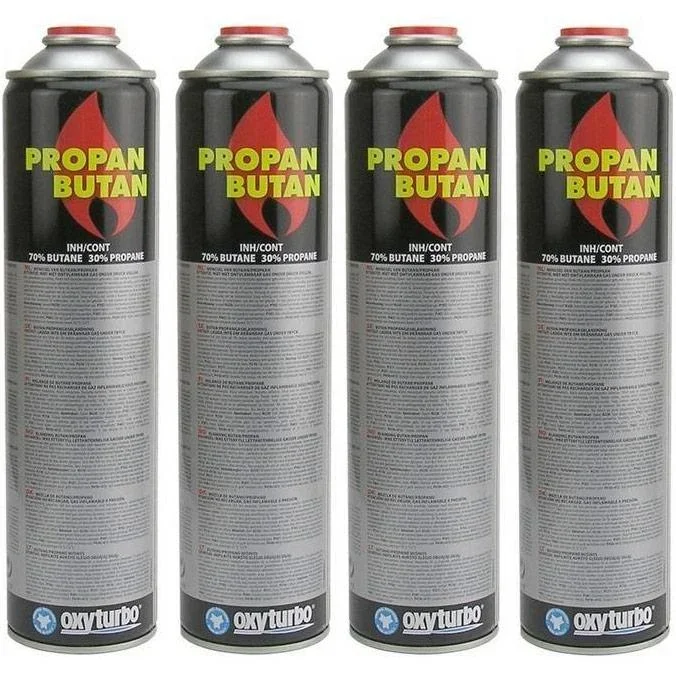 5-fache Universal-Gasflasche 600 ml Stück für Unkrautvernichter und Gasbrenner - 1