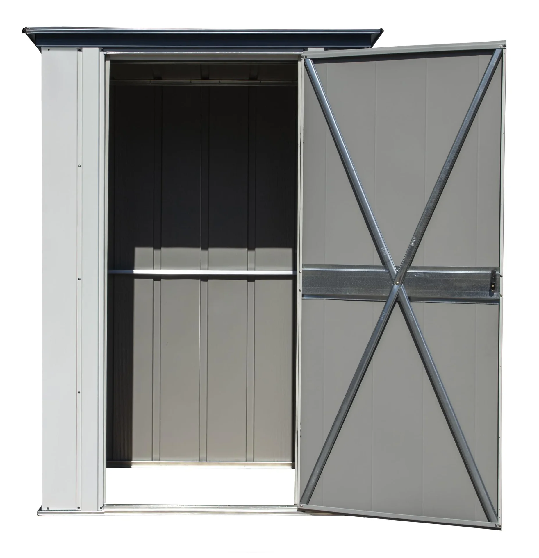 Geräteschrank 4x3 lichtgrau/anthrazit 1,39 x 1 x 1,89 m  - 5