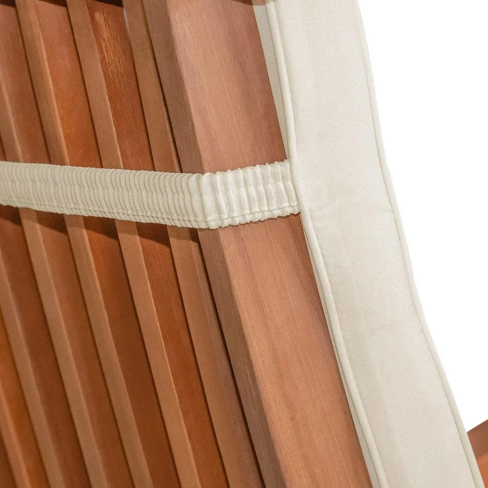 Stuhlkissen 6 Stück für hohe Rückenlehne Vanamo - creme - 1