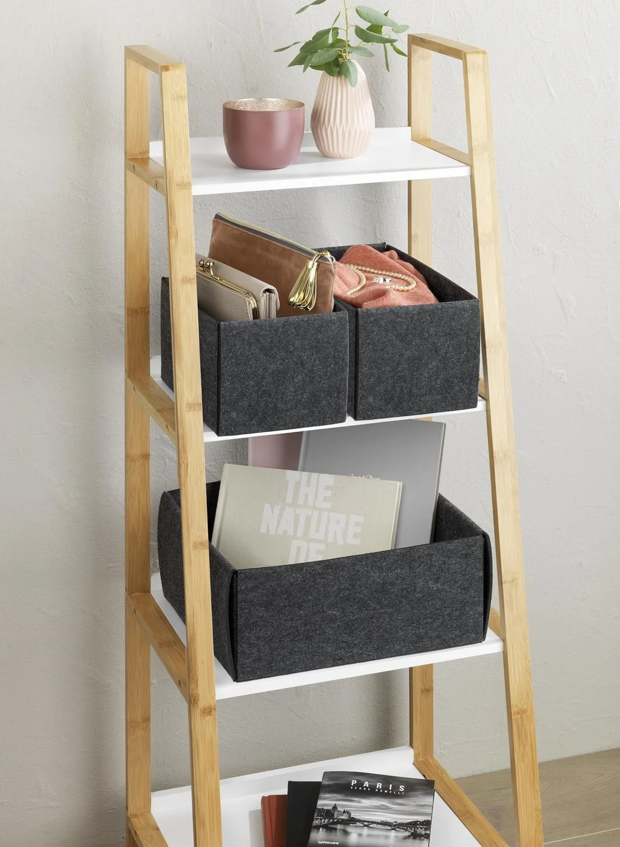 Filzkörbchen, faltbar, Größe S - 6