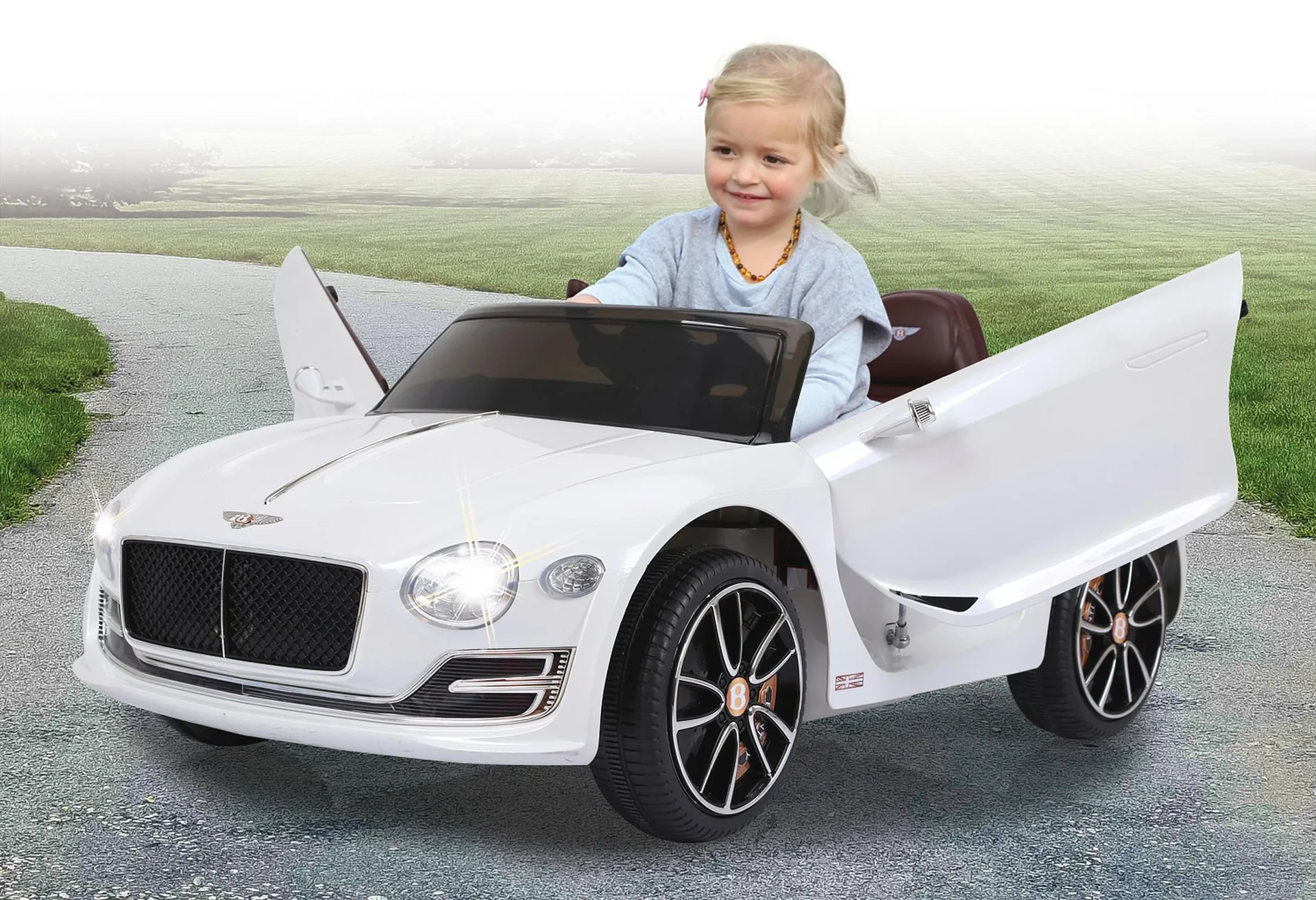 Ride-on Bentley EXP12 für Kinder, 12 Volt, Weiß - 6