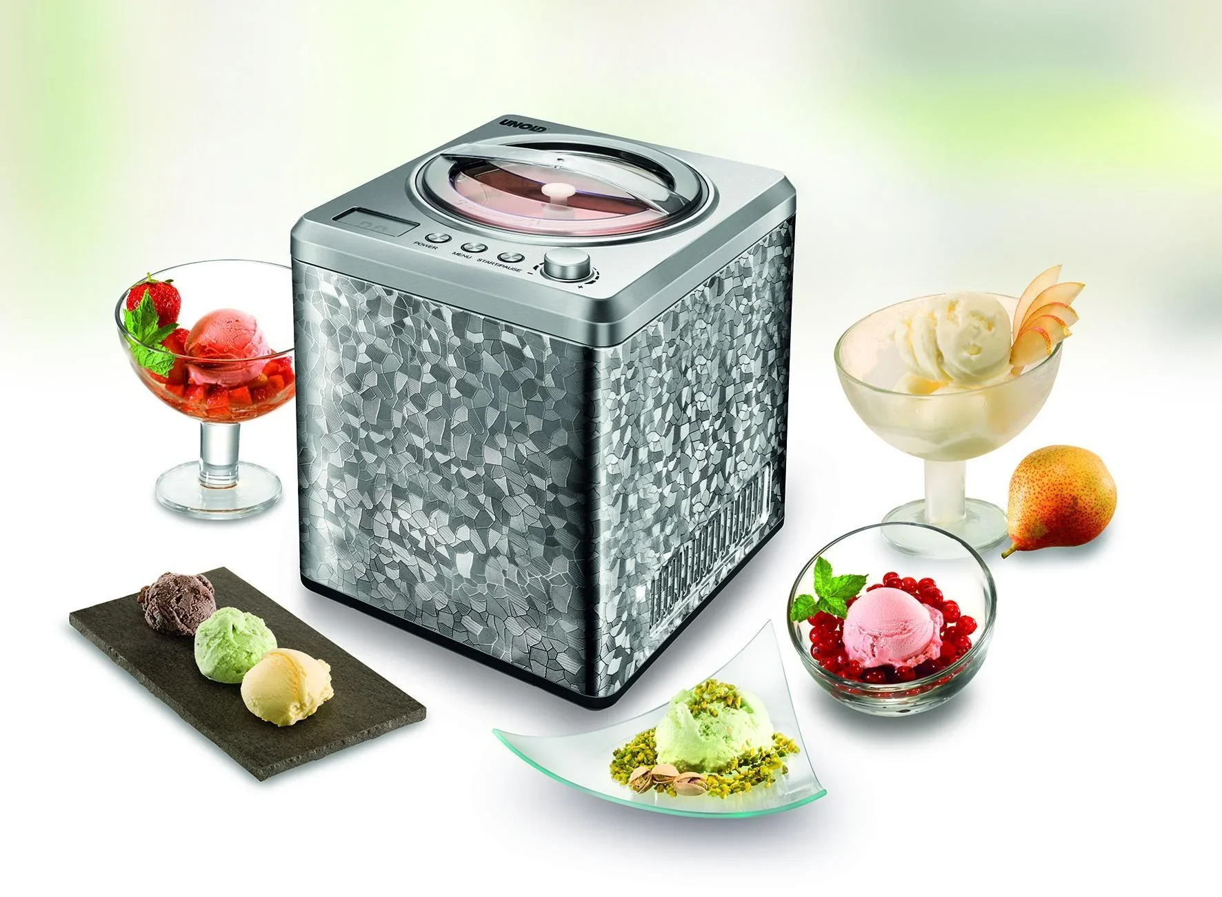 Eismaschine Profi 180 W, für Eiskreationen, Sahneeiscreme - 1