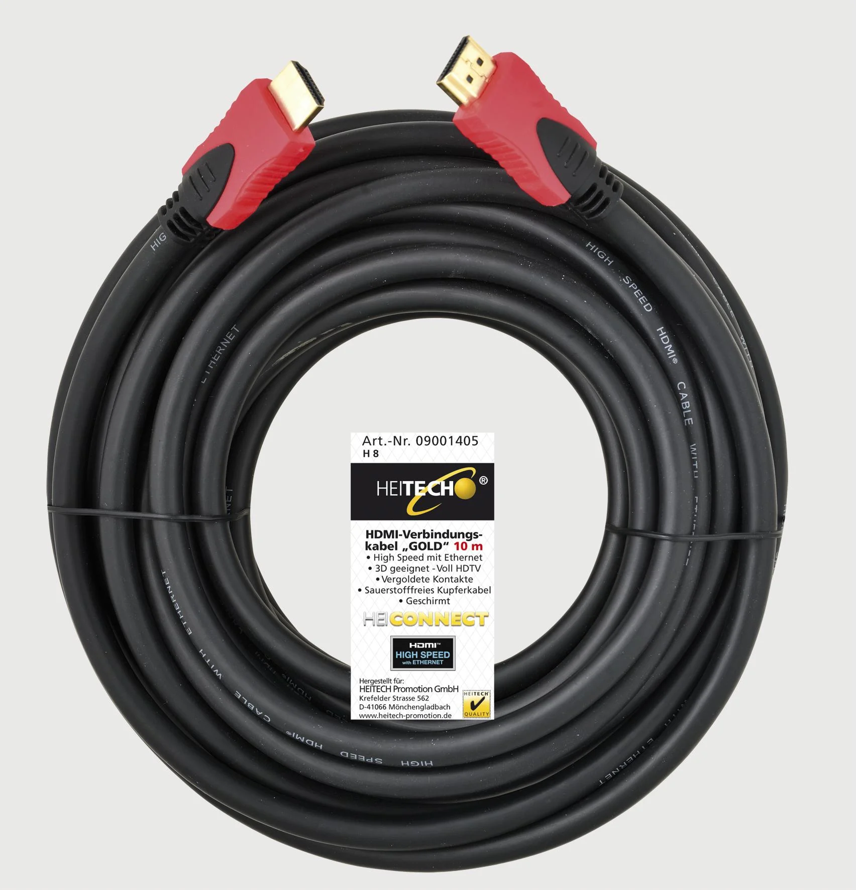 2DMI Verbindungskabel "Gold", 10m - 0
