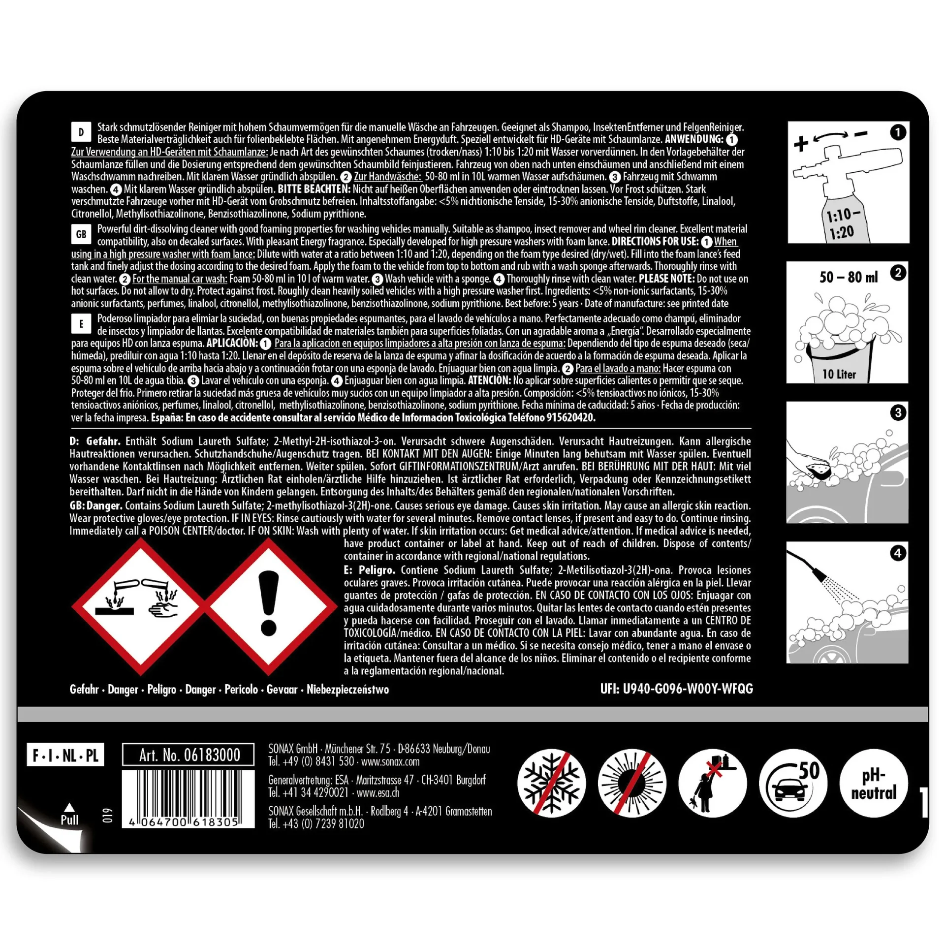 PROFILINE Acti Foam Energy 1 l - 2