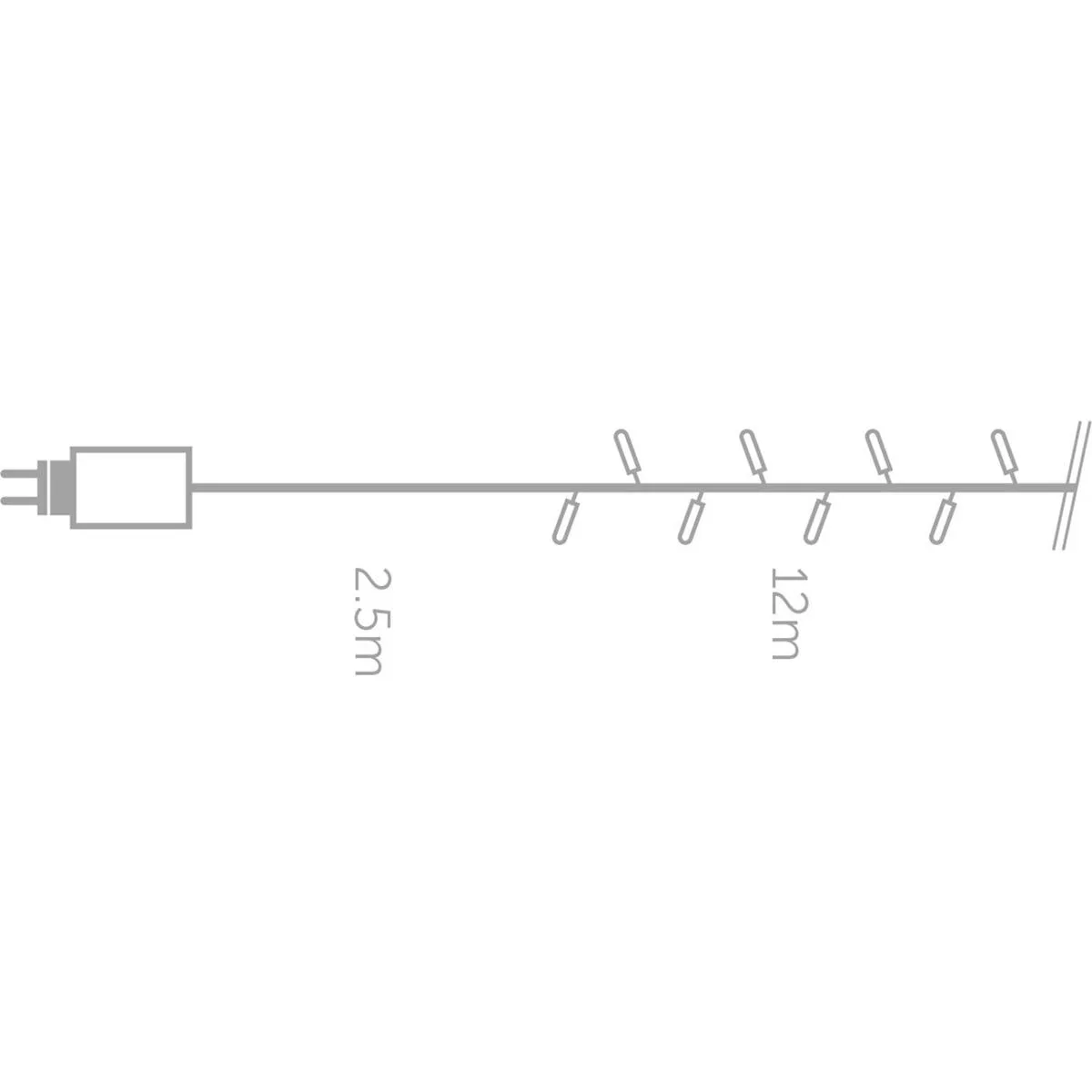 Vellight Weihnachtsbeleuchtung - 12m - 160 LEDs - Warmweiß - Innen und Außen - 1