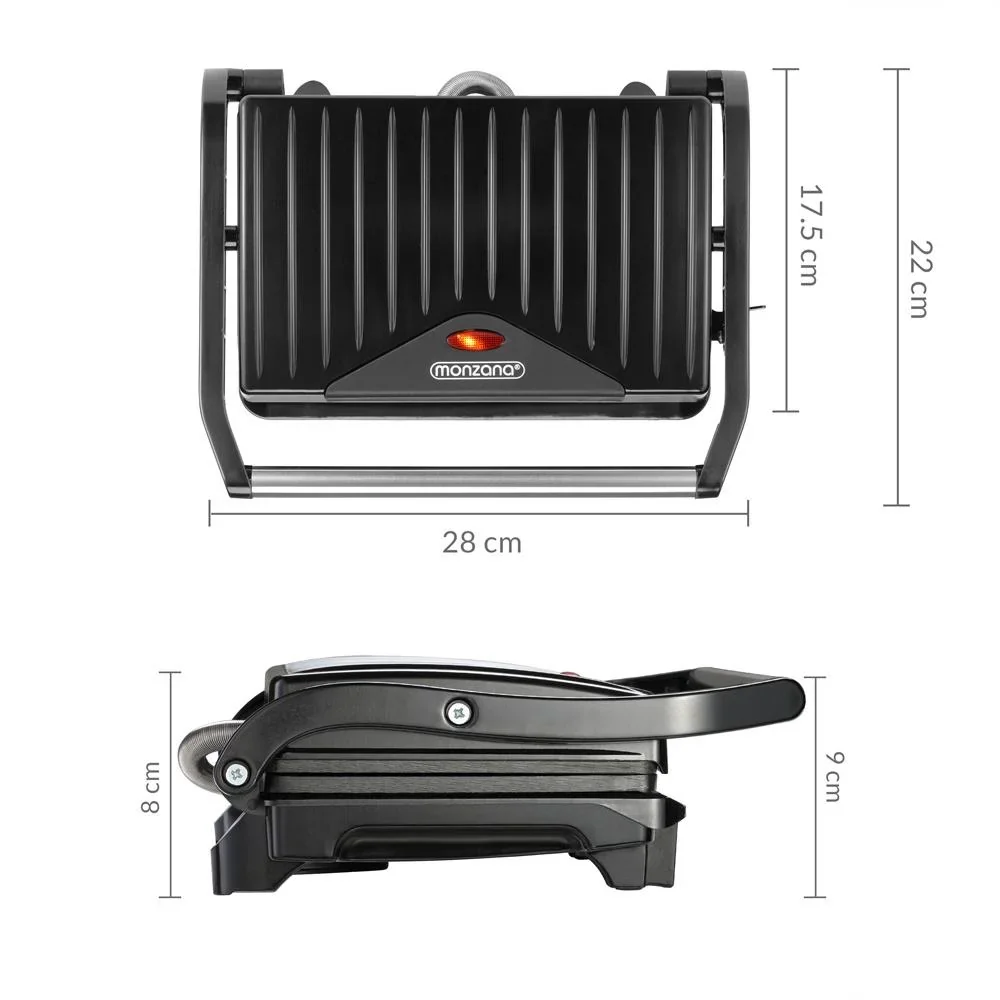 Kontaktgrill schwarz 750W - 7