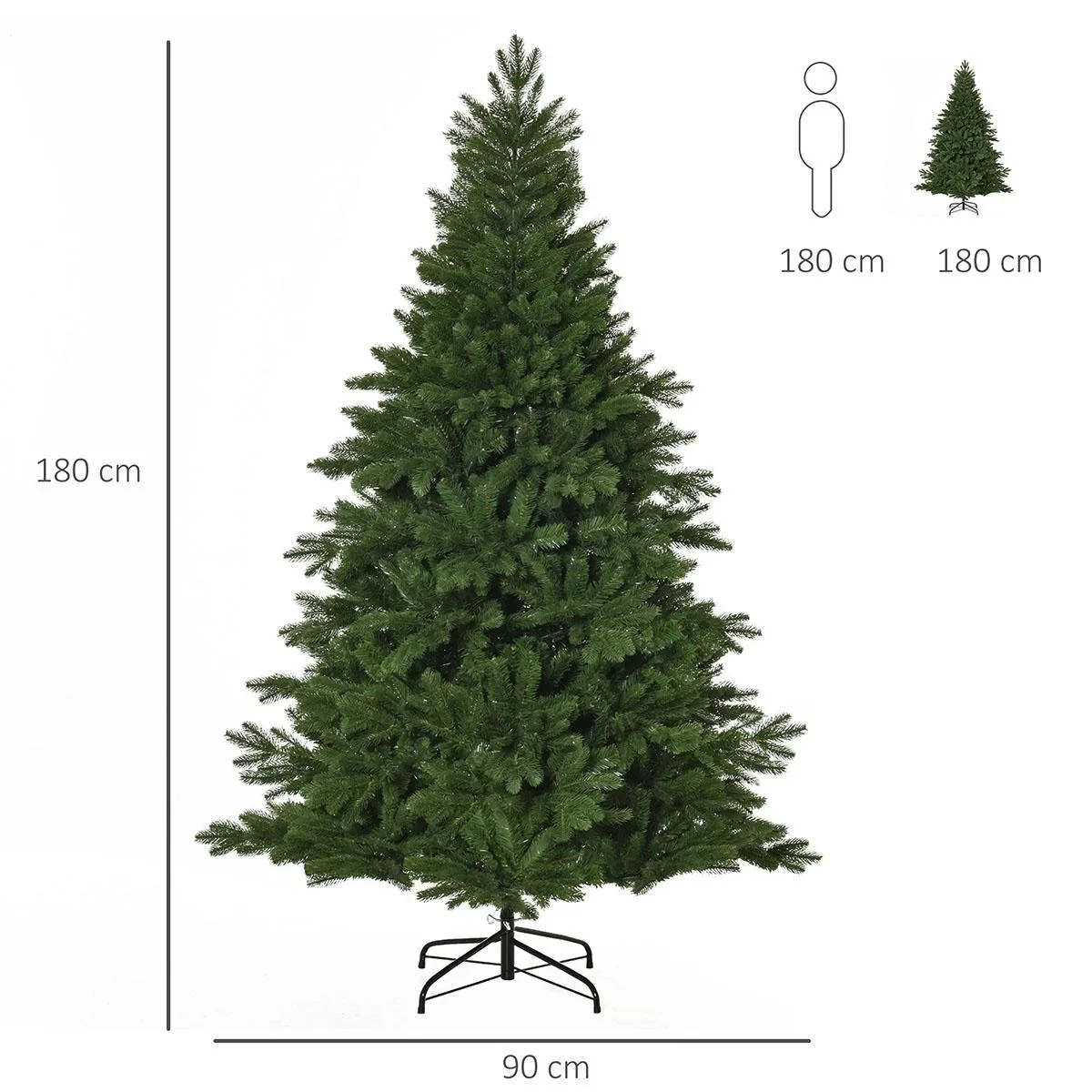 Weihnachtsbaum 1,8 m | Aosom.de - 0