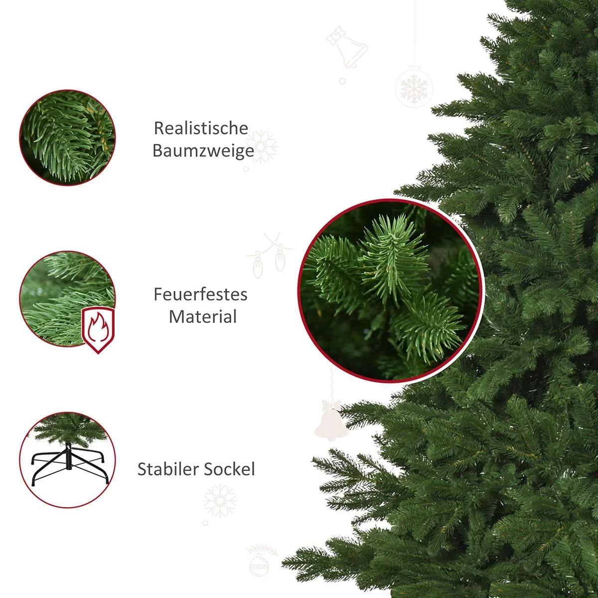 Weihnachtsbaum 1,8 m | Aosom.de - 1