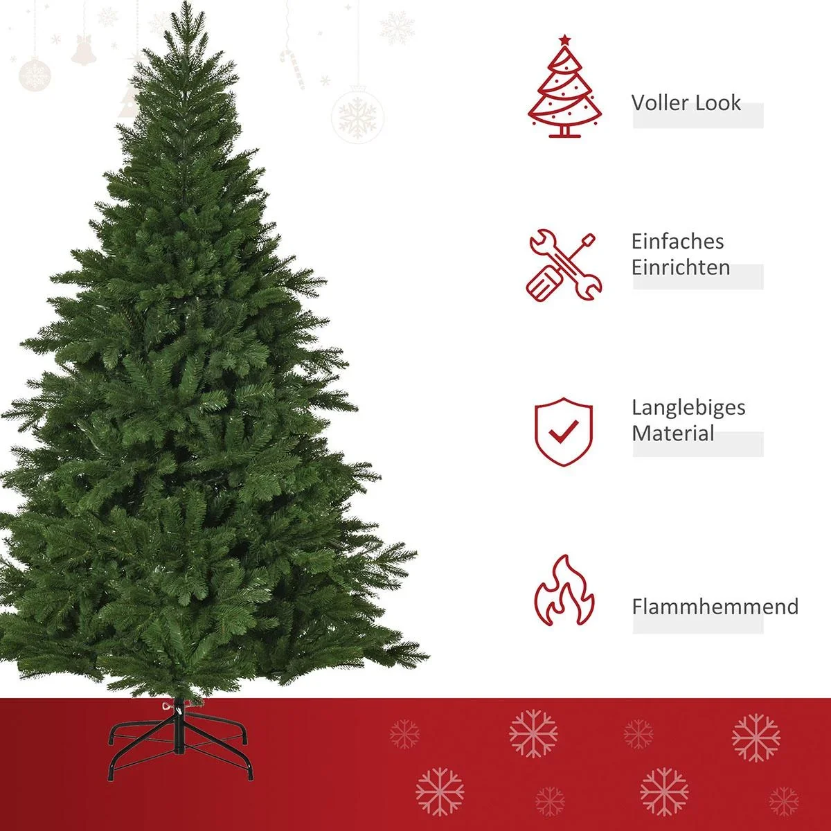 Weihnachtsbaum 1,8 m | Aosom.de - 2