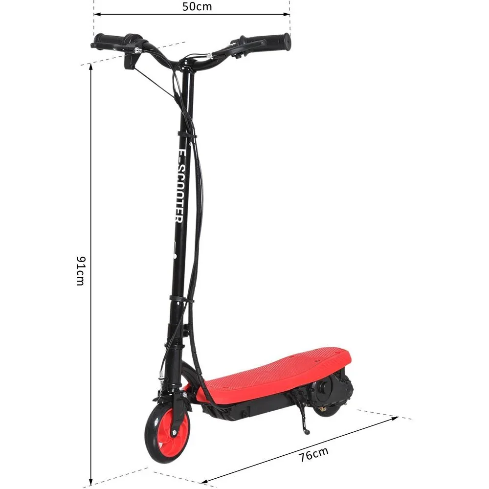 E-Scooter Tretroller Kinderroller Kinder Roller Metall Rot - 6